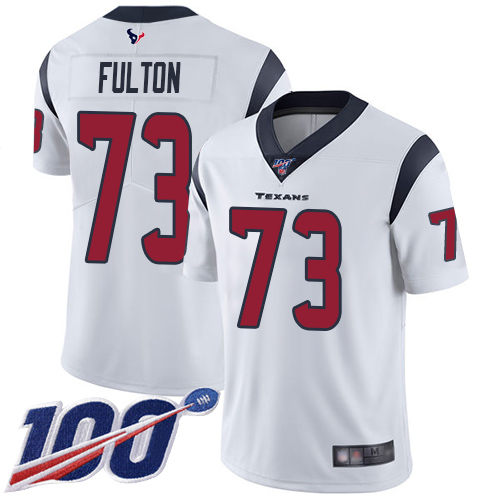 Houston Texans Limited White Men Zach Fulton Road Jersey NFL Football #73 100th Season Vapor Untouchable->youth nfl jersey->Youth Jersey
